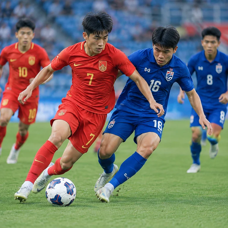 中国U23与泰国U23交锋历史及赛事走势分析示意图